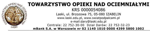 Towarzystwo Opieki nad Ociemniaymi w Laskach