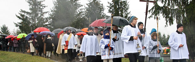 Parafia p.w. Boego Ciaa w omy -
	       Uroczysto Wszystkich witych, procesja na cmentarz - 2016.11.01