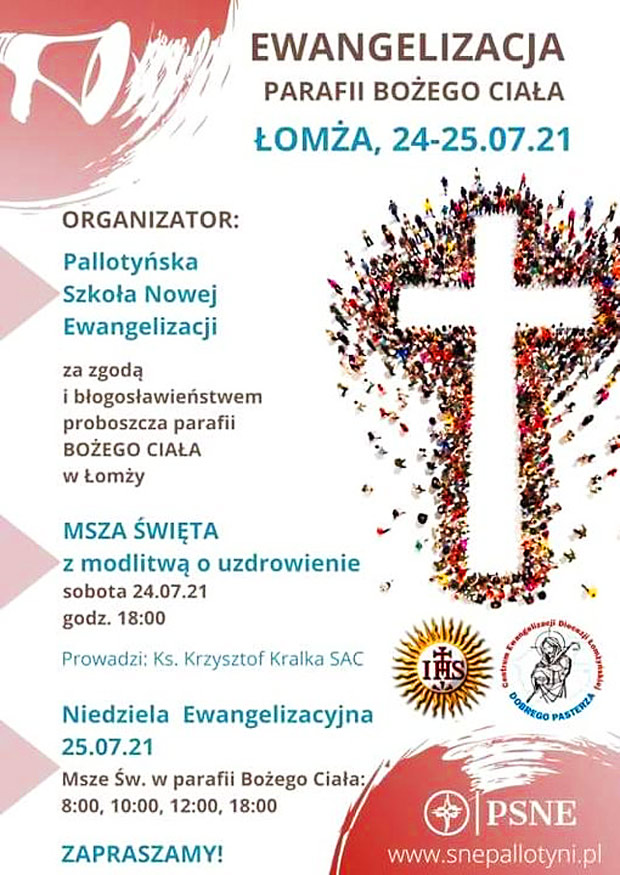 Ewangelizacja - Parafia p.w. Boego Ciaa, oma 24-25.07.2021